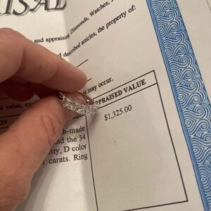 14k white gold lad created diamond